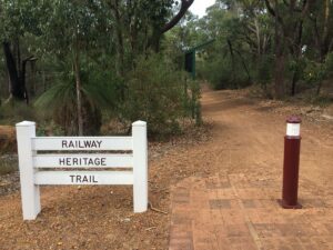 Trailhead in Kalamunda town centre.