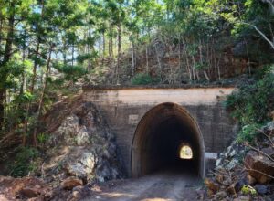 Tunnel No. 3 is another semi-elliptical design built from concrete [2021]