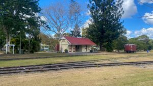 Imbil Railway Station looking spotless on the edge of town [2024]