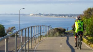 Great views of ocean and city from Marino Rocks but see the gradient [2020]