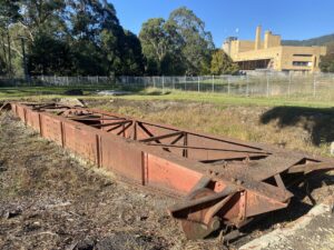 Turntable was used to turn locos at La La Siding east of Warburton [2024]
