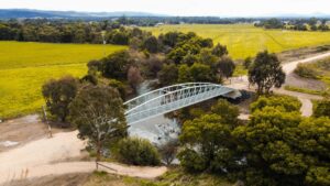 North of Cowwarr, through-arch bridge finished trail [GPRT CoM 2022]