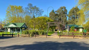Plenty of room for parking at trailhead in Boolarra's Railway Park [2022]