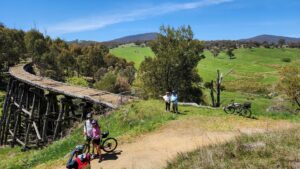 No one can resist a pose at Darbyshire No. 2 on the trail above Bullioh [2024]